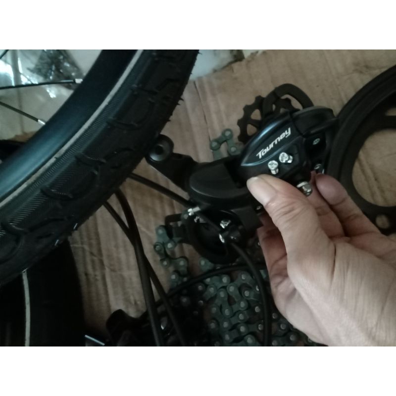 mix groupset shimano tourney brakeset hidrolis logon whellset eclipse