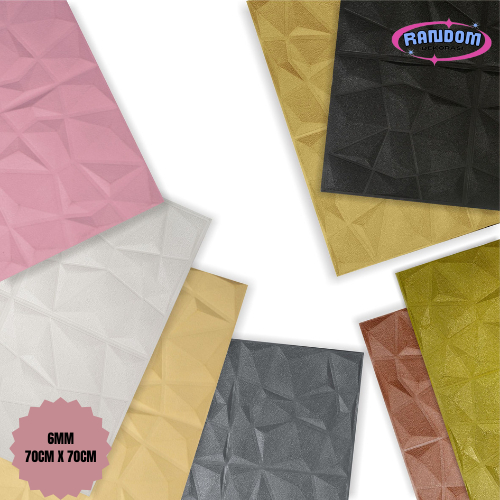 Wallpaper 3D Foam Sticker Motif Diamond Berkualitas / Wallfoam Stiker Dinding Rumah Keren Motif Timb