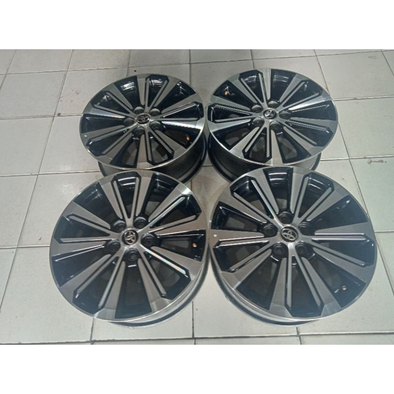 Velg oem New Avanza Ring 16 lebar 6,5 pcd 5x100 warna Hitam polish
