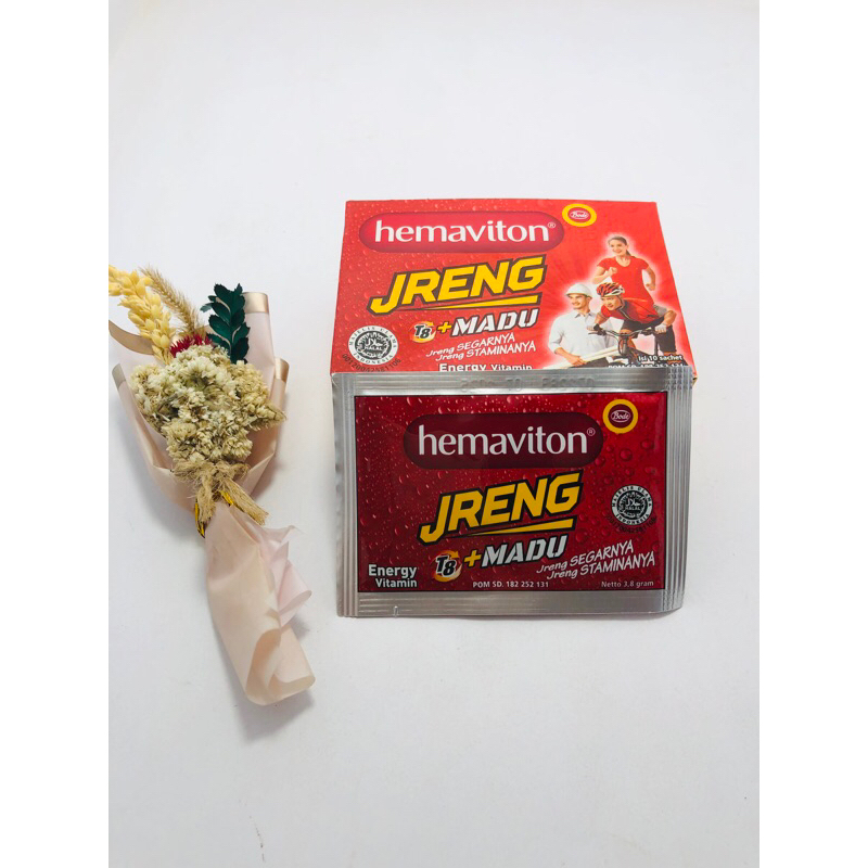 

Hemaviton Jreng Hemajreng 1 Box isi 10 Sachet