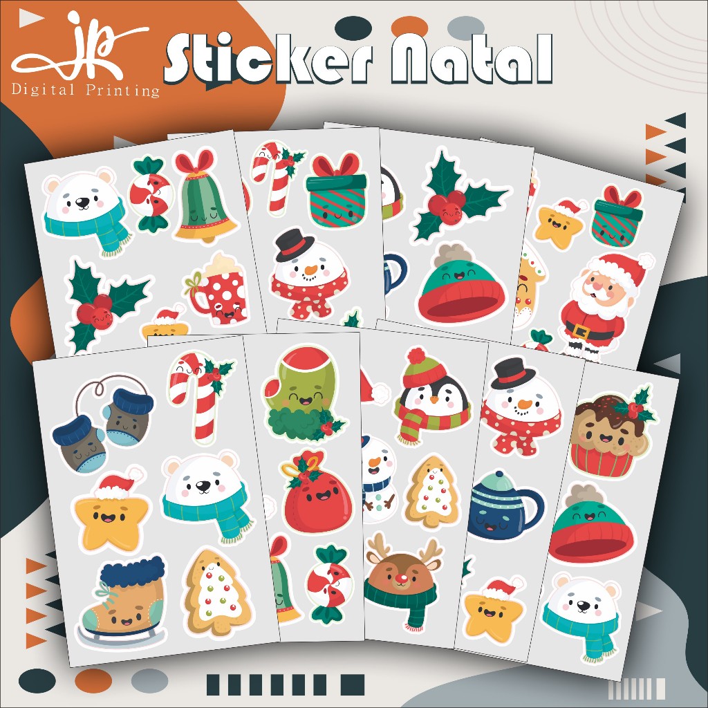 

Stiker Natal Aksesoris Merry Christmas Stiker Jurnal hp laptop Stiker Murah Anti Air JP Store