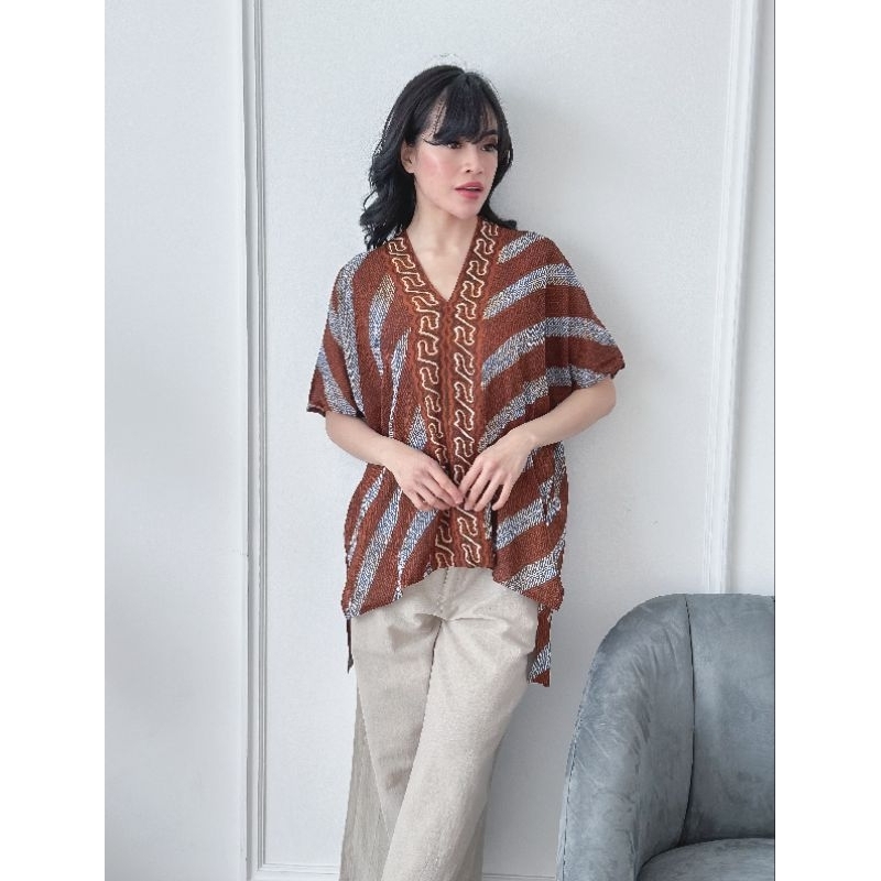 blus batik paris  savitri