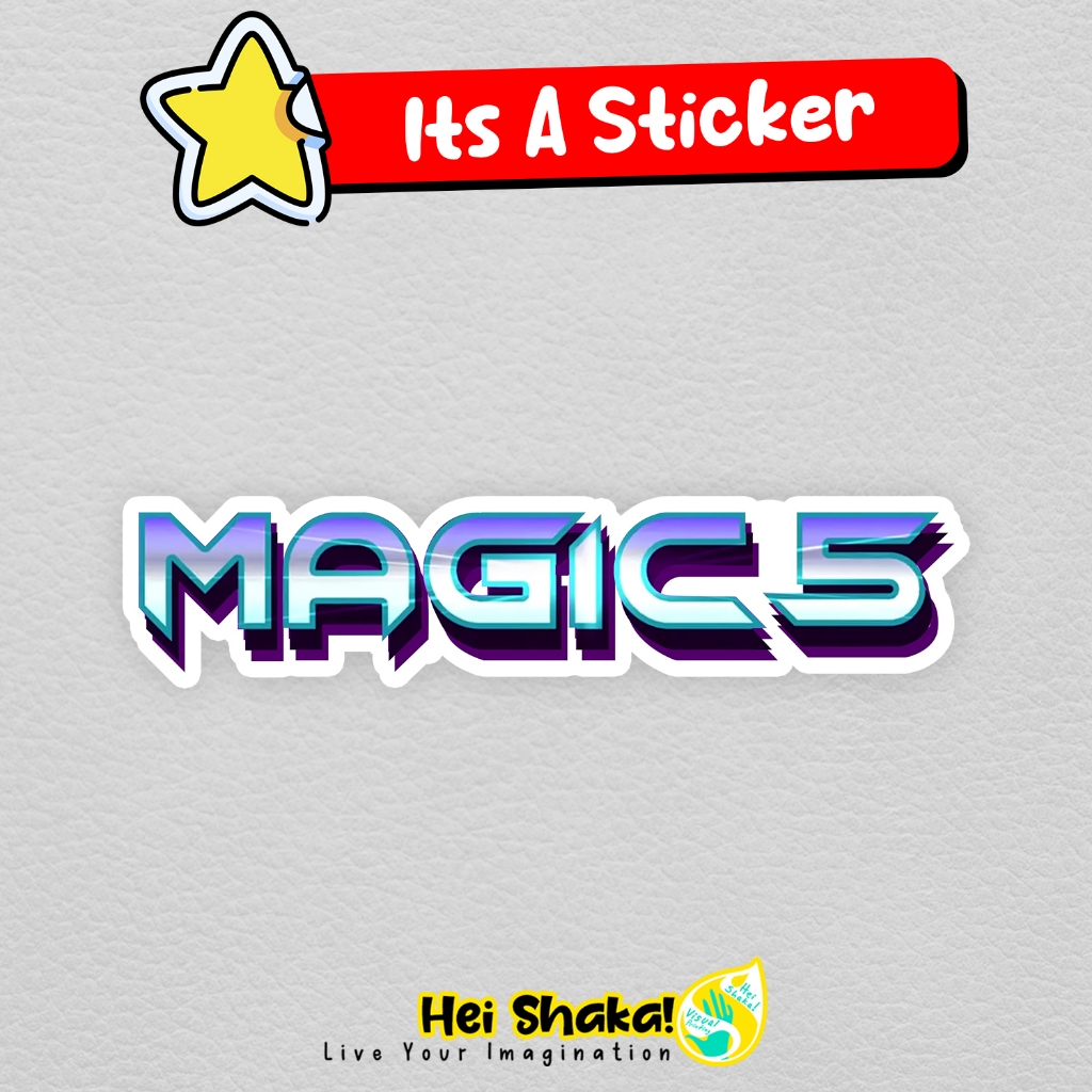 

Stiker Magic 5 Logo Sticker Sinetron Series Bahan Vinyl Anti Air