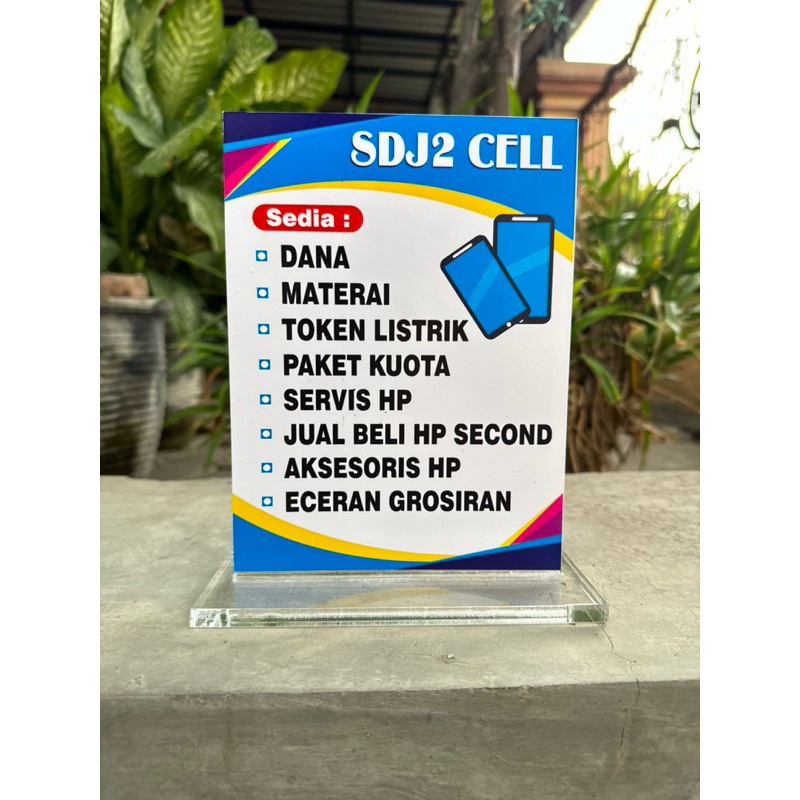 

BISA REQUEST AKRILIK PAPAN MEJA KONTER COUNTER CELL