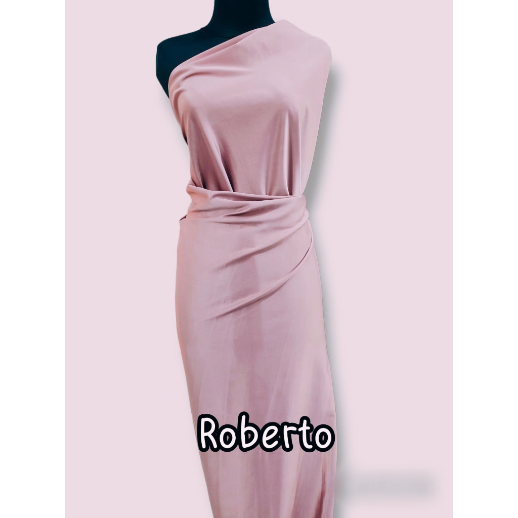 KAIN SATIN ROBERTO CAVALLI SILKY SATEEN BRIDESMAID / ORI PREMIUM / KAIN FURING KEBAYA BRIDESMAID