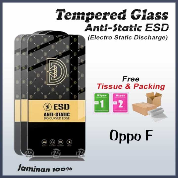 TG FULL glossy kaca anti static tempered glass bening OPPO F1S F5 F7 F9 F11 F15 F17 F19 K3 K5 R17 R1