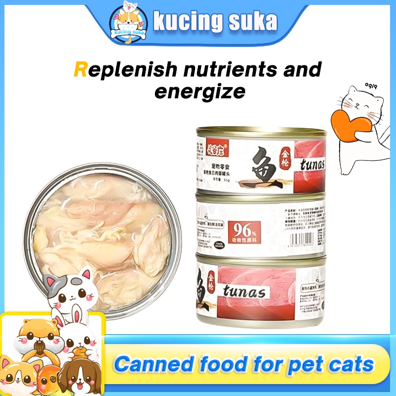 Makanan Kucing Kaleng 85 Gram Adult Cat Savory Salmon Makanan Kucing Basah  tuna Makanan Kucing Basa