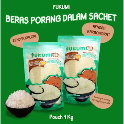 

Fukumi Beras Porang Nasi Instant Diet Siap Saji Rice Pouch