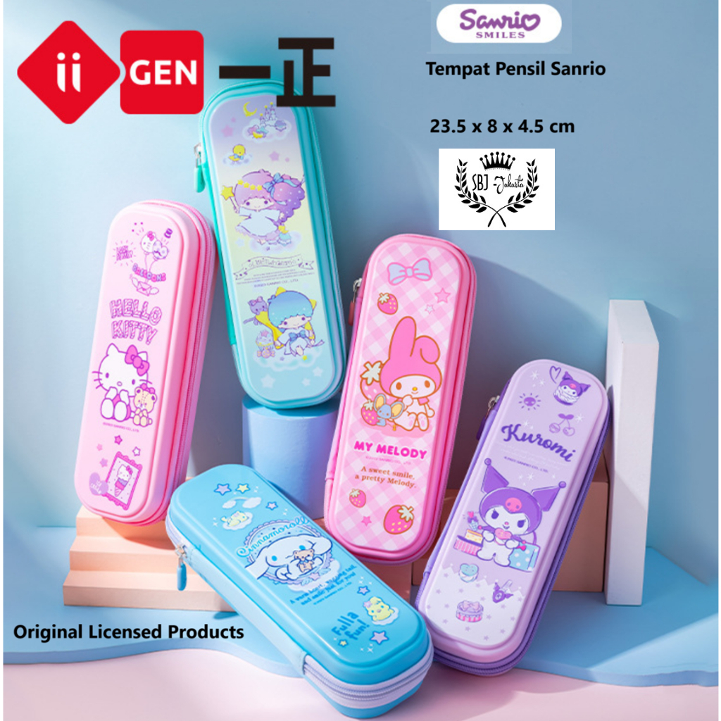 

Kotak Pensil Tempat Pensil Sanrio original bahan waterproof hardcase