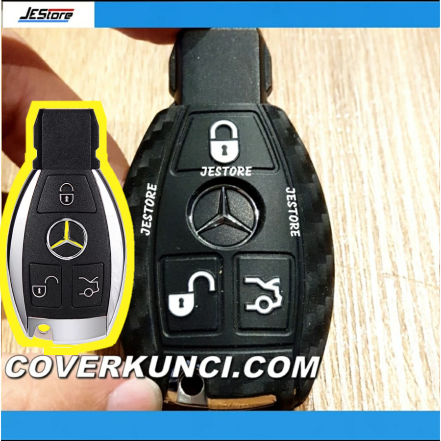 MERCEDES BENZ Cover Kunci Sarung MERCY SILICON CARBON Mercedes Kunci