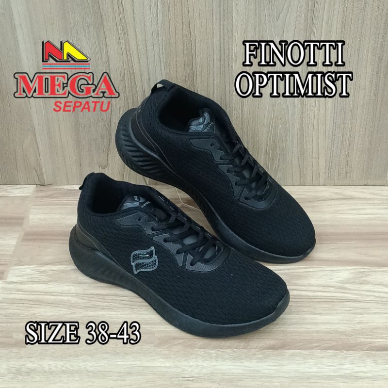 SEPATU ANAK SEKOLAH SMA TERBARU FINOTTI OPTIMIST HITAM