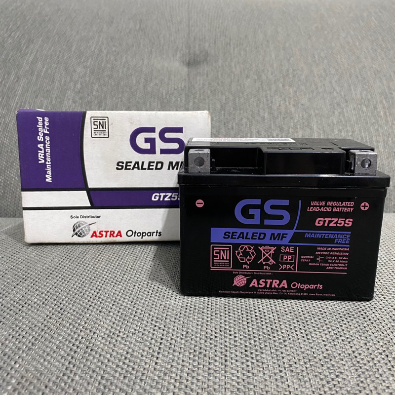 Aki Motor GS ASTRA MF/Kering GTZ5S Beat Vario Mio Scoopy