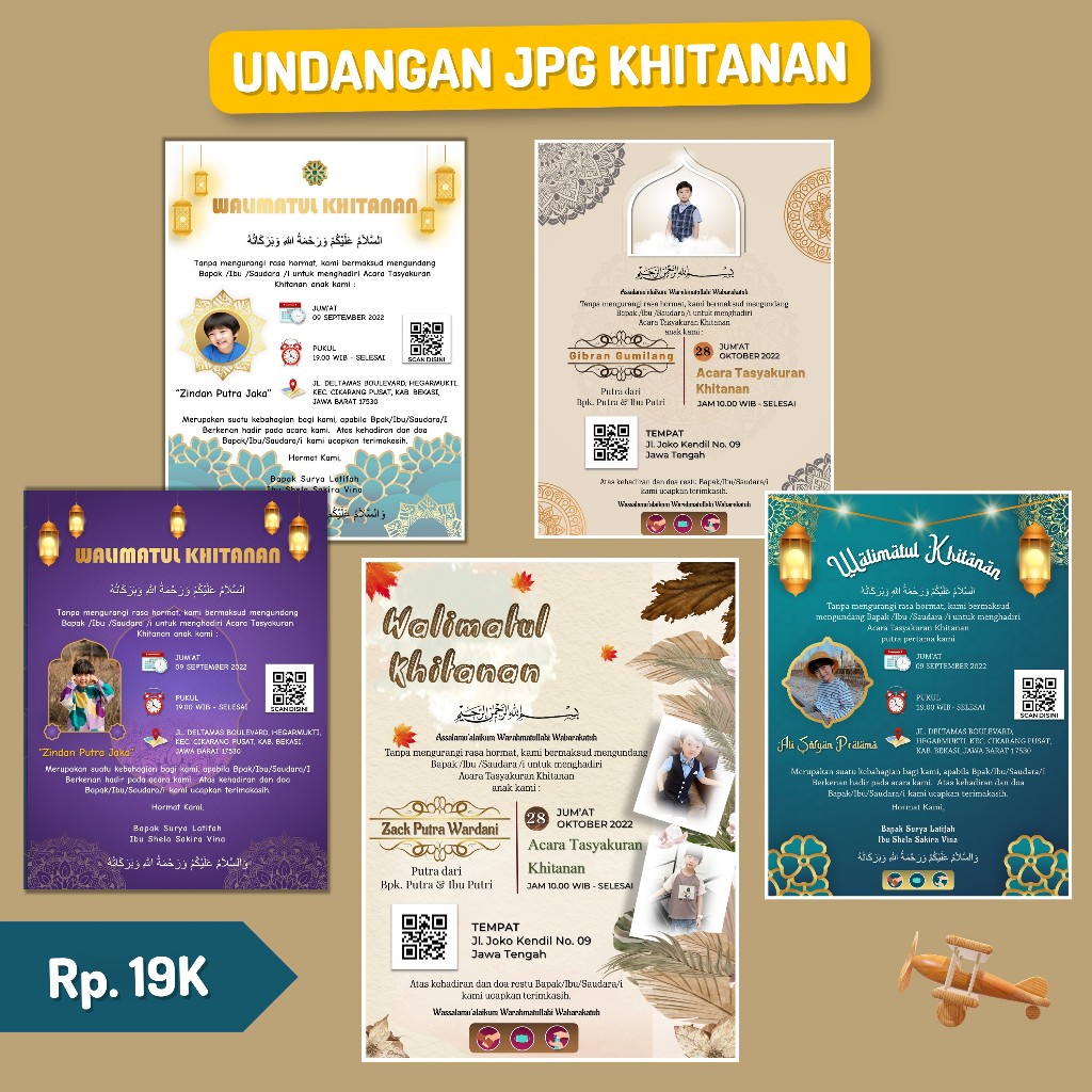 UNDANGAN JPG KHITANAN / WALIMATUL KHITAN FORMAT HD