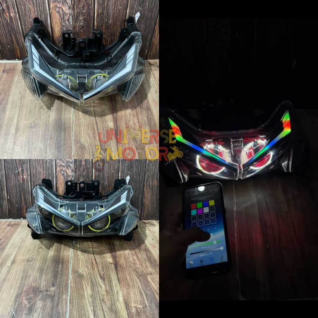 PROJIE BILED AEROX OLD AEROX OLD AES TURBO SE ALIS RGB RUNNING LAMPU RUNNING
