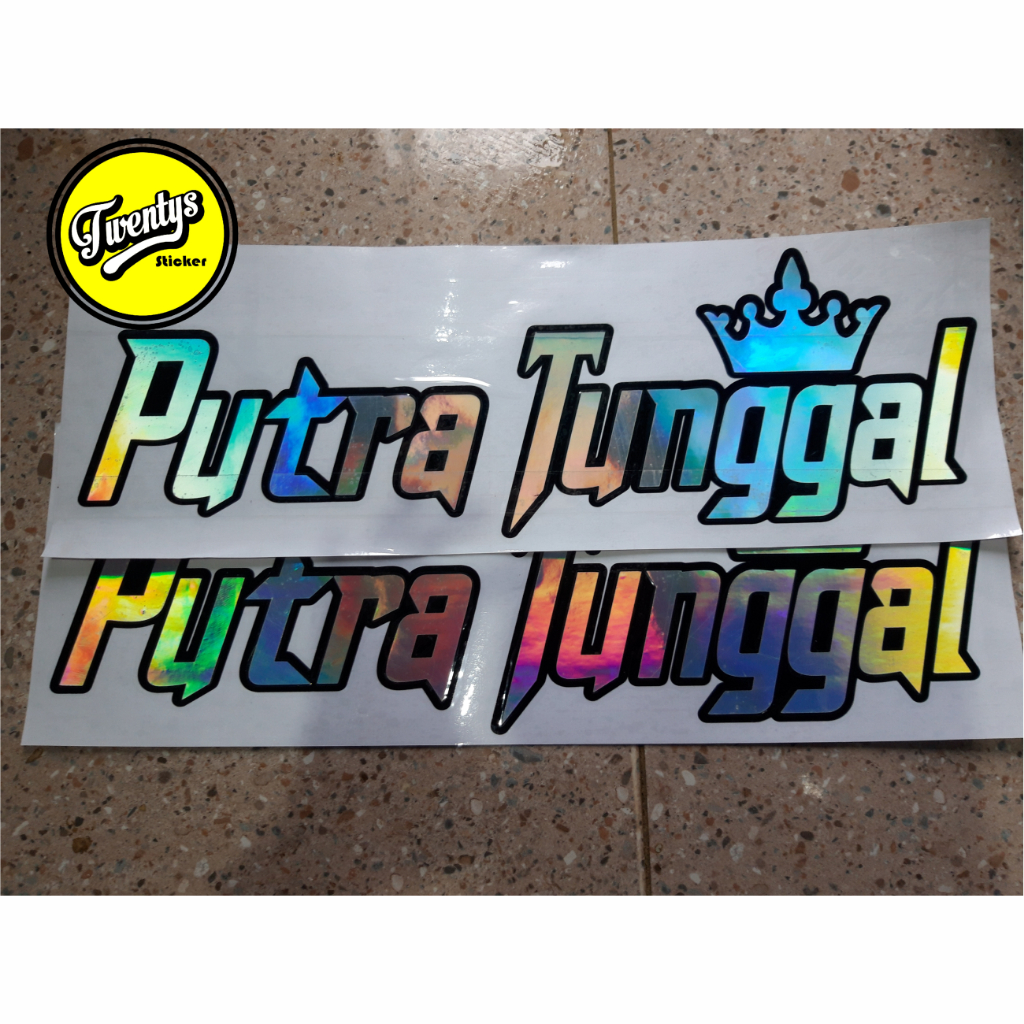 

CUSTOM STICKER NAMA HOLOGRAM LIST HITAM CUTTING STICKER