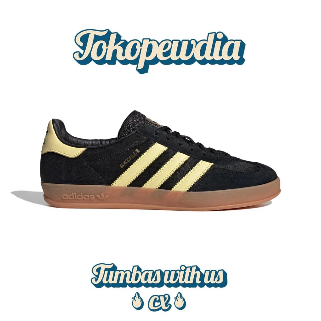 Adidas Gazelle Indoor Cardiff Core Black Yellow Gum (IG4999)