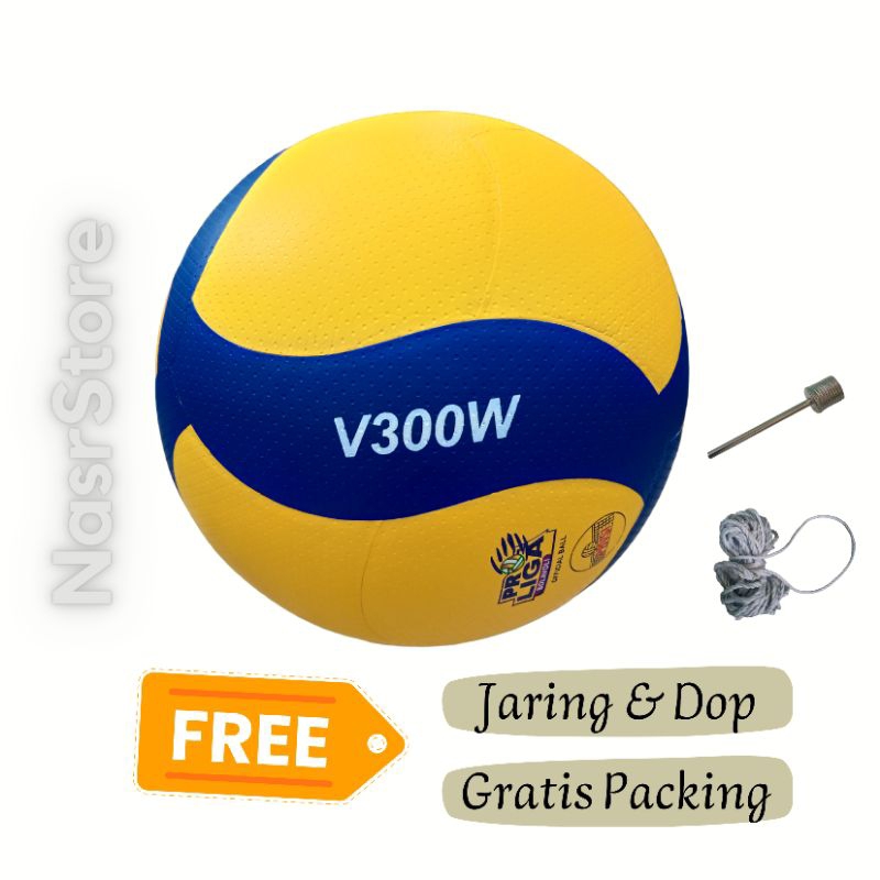BOLA VOLI MIKASA V300W GRADE ORI