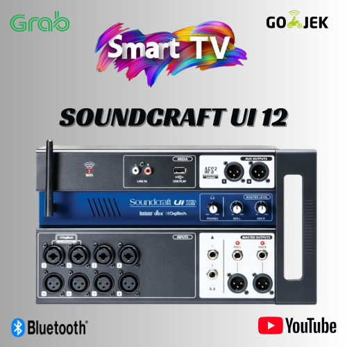 MIXER AUDIO SOUNDCRAFT UI 12 / UI12 12 CHANNEL DIGITAL MIXER