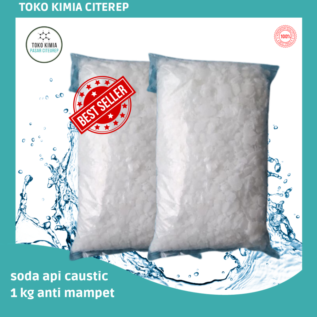 Soda Api / Pembersih saluran/wc mampet 1kg / Soda Api / Caustic soda / NaOH 1 kg