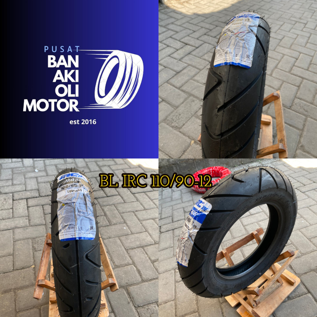 IRC- BAN LUAR IRC 110/90-12 // BAN LUAR IRC UKURAN 110/90 RING 12 MB67 TUBELESS