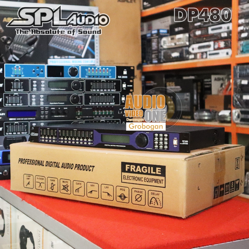 Speaker Management SPL Audio DP480 DLMS 4 In 8 Out Fitur Komplit Original Garansi Resmi