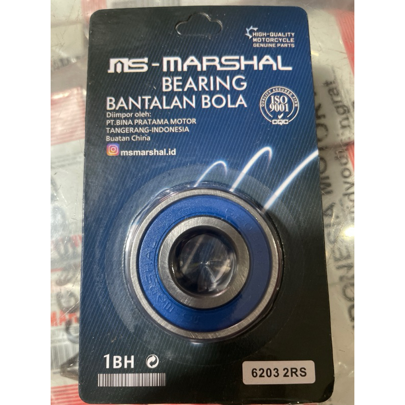 Bearing klahar 6203-2Rs Marshal