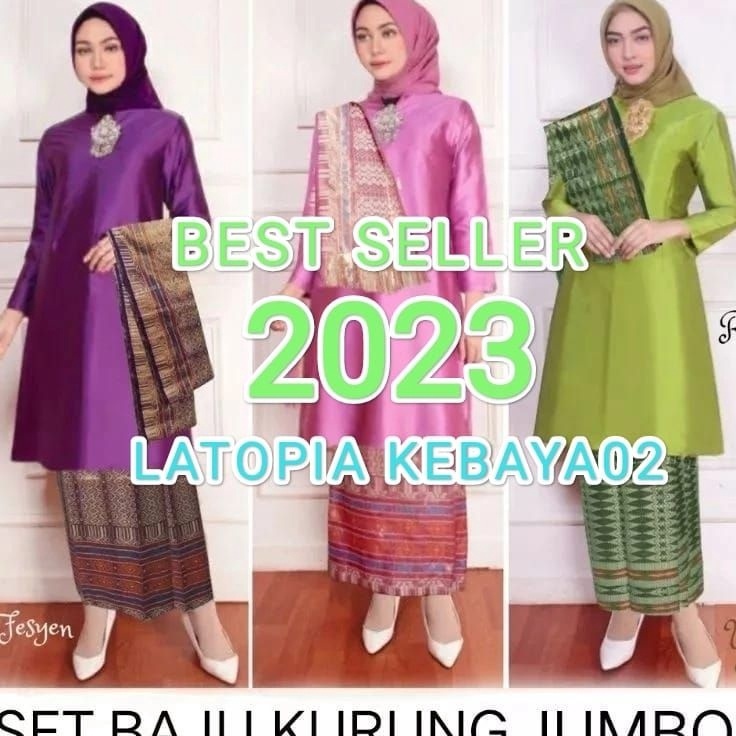 Dapatkan (JUMBO)SETELAN BAJU KURUNG MELAYU//BAJU KURUNG MALAYSIA//SETELAN TUNIK PADANG//KEBAYA KURUN