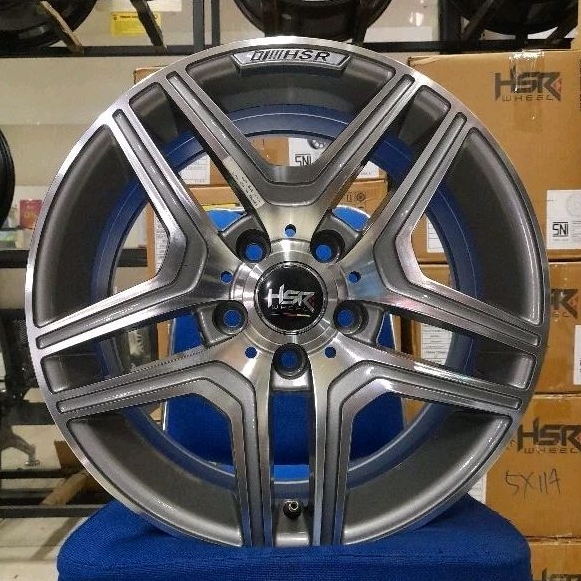 Velg Ring 16 Pcd Mercy 5x112 HSR ROSTOCK ML Pelek Mobil Racing Model Elegant