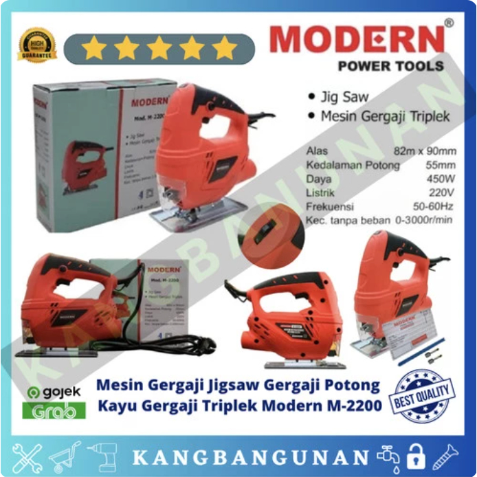 Mesin Gergaji Jigsaw Gergaji Potong Kayu Gergaji Triplek Modern M-2200