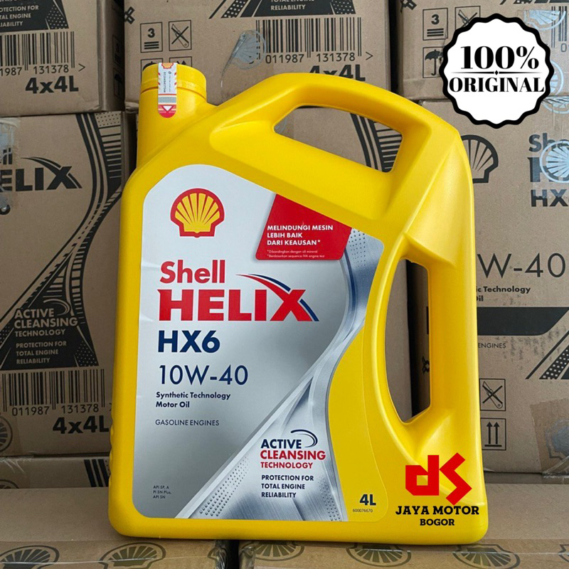 SHELL HX6 10W 40 - OLI MOBIL SHELL ORIGINAL