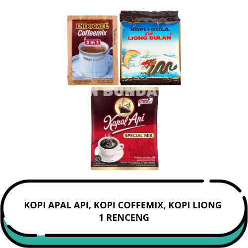 

KOPI APAL API, KOPI COFFEMIX, KOPI LIONG | 1 RENCENG