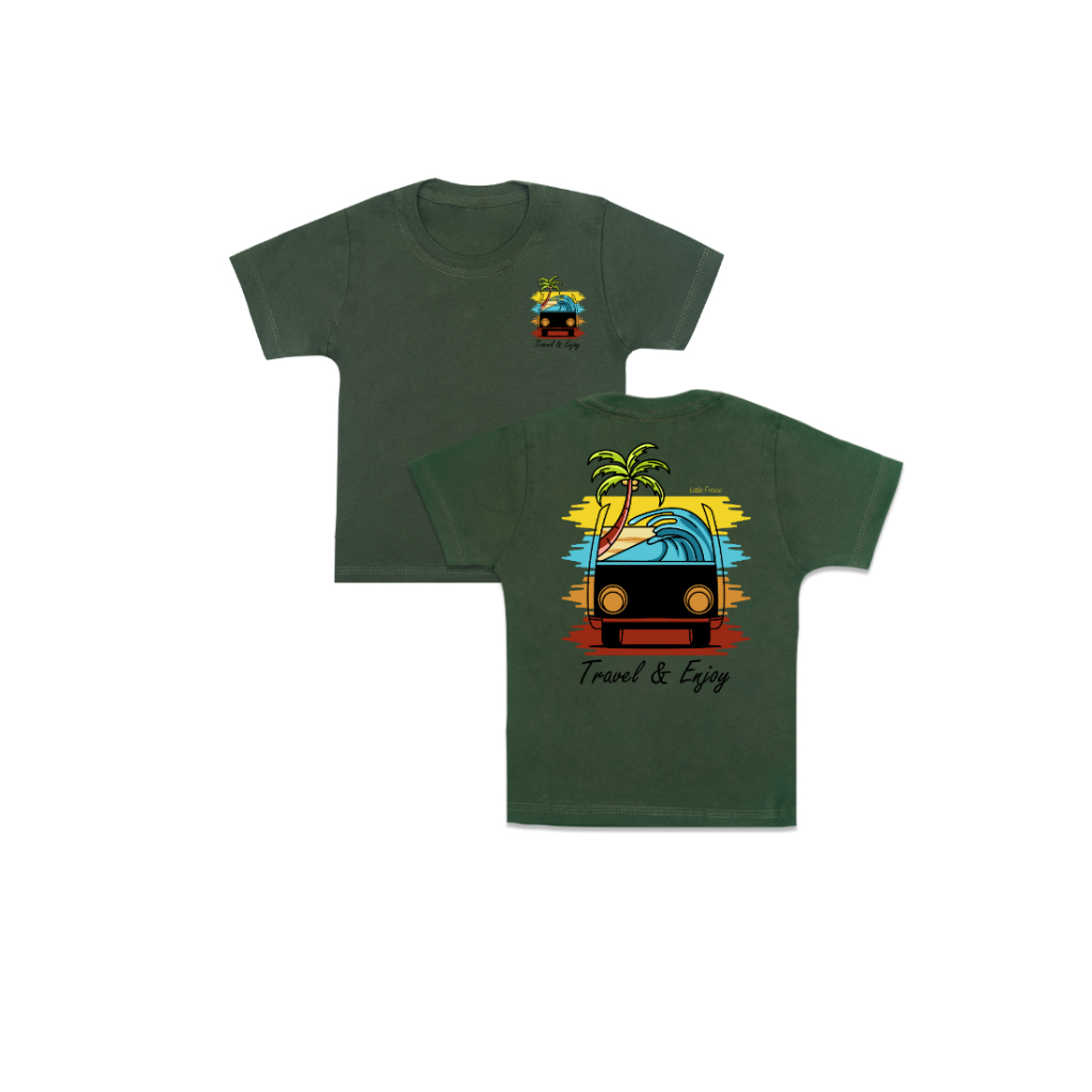 Little Fresco - Kaos Anak Van Car Travel & Enjoy Army