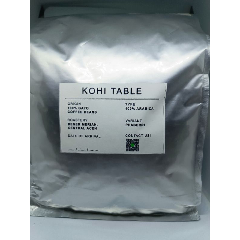 

100% Pure Biji Kopi Arabika Gayo Peaberri Single Origin | Roasted