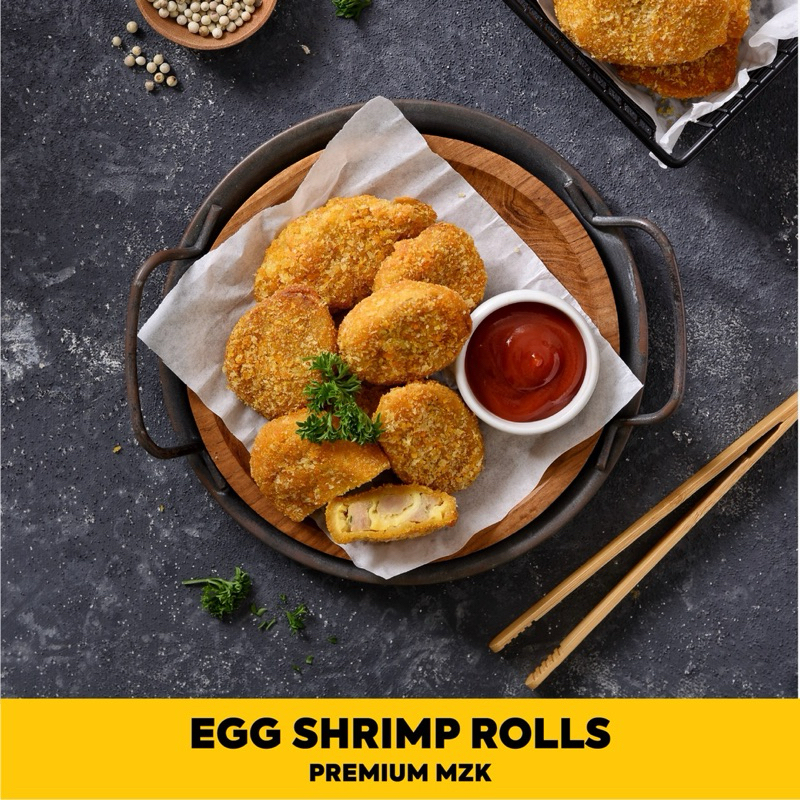 

egg shrimp rolls