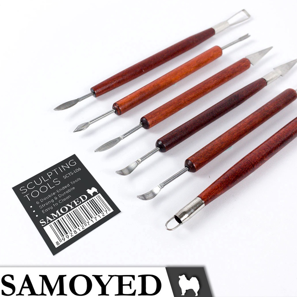 

OZ83 Alat Ukir / Pahat Seni Patung / Pot Tanah Liat Polimer / Keramik / Lilin / Dekorasi Kue / Pottery / Polymer / Ceramic Clay / Wax / Plaster / Cake Frosting Sculpting / Modeling / Carving Tools Samoyed SCTS-L06 v0h9j