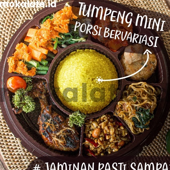 

modelTipe XNO279 Nasi Tumpeng Mini Sekat Siap Saji Instant Halal Porsi Bervariasi