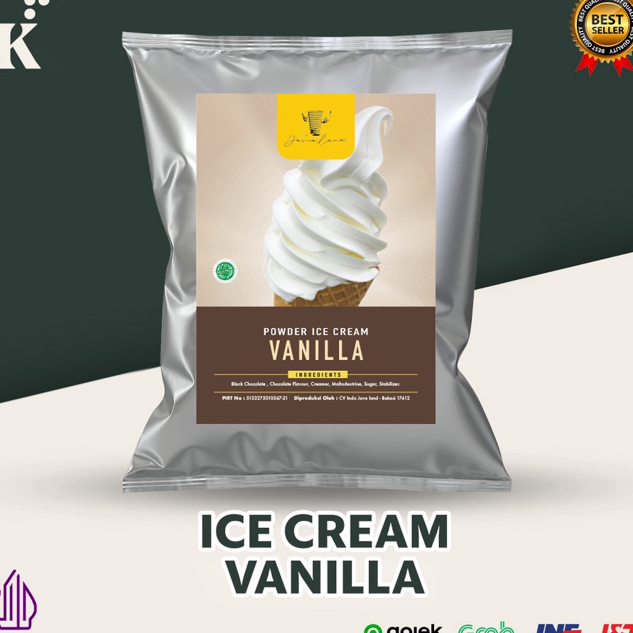 

TIPE EQR841 Powder Es Krim Vanilla 1 kg Javaland