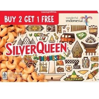 

St0k B4nyak SILVERQUEEN 58gr DAPET 3PCs cashew only Promo Semangat