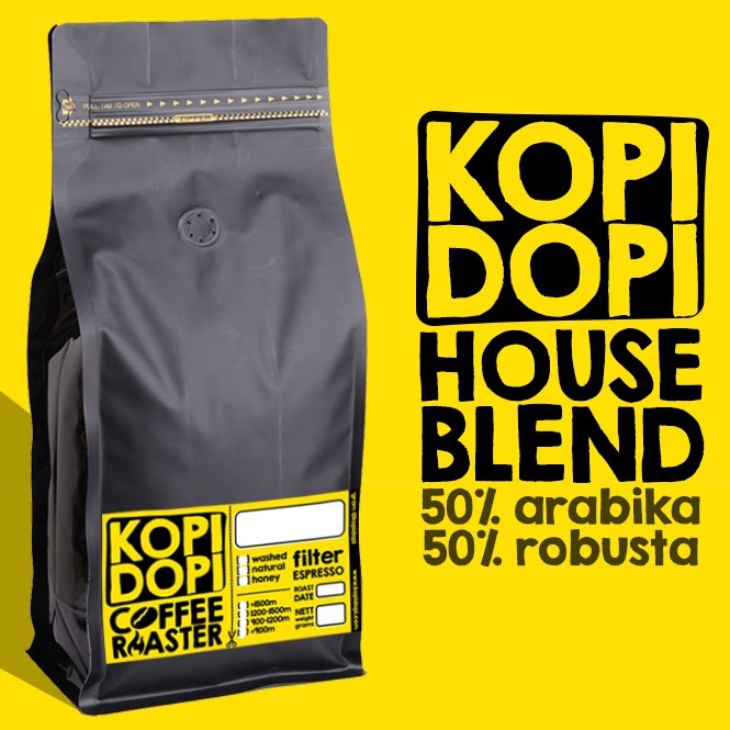 

[♤U92➢] HOUSE BLEND Espresso Es Kopi Susu 50 50 Arabika Robusta Lampung 1kg New Product