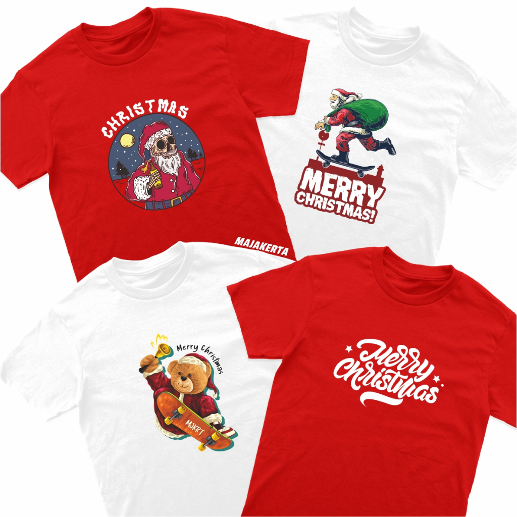 Baju Kaos Natal Couple Keluarga / Kaos Natal Anak Keluarga