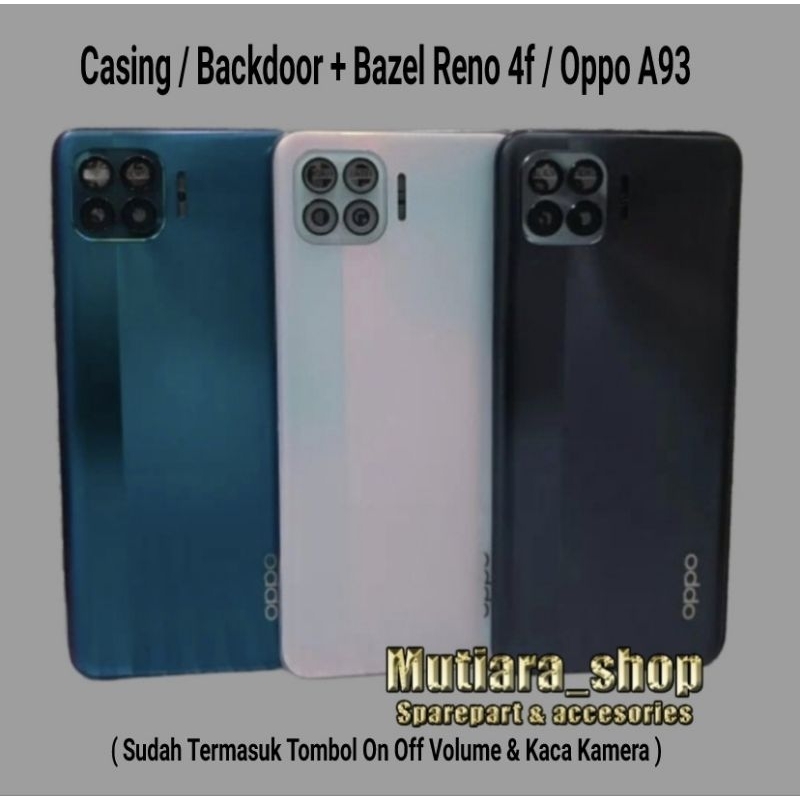 Casing / Backdoor + Bazel Oppo A93 / Reno 4f | Housing Reno 4F / Oppo A93