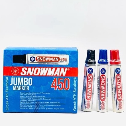 

D!ju4l Murah SPIDOL SNOWMAN 450 PERMANEN Permanent BESAR JUMBO HITAM BIRU MERAH 450 Stock Ada