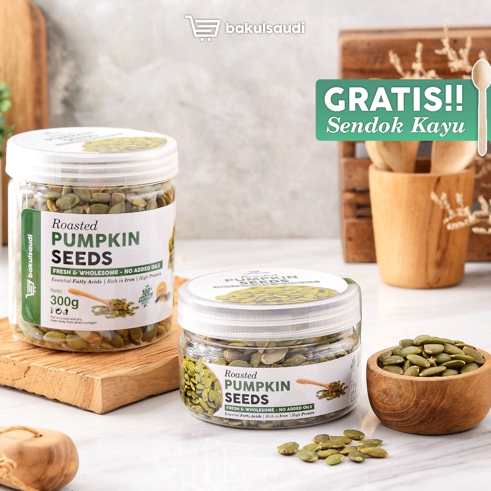 

[♙D31@] Organic Roasted Pumpkin Seed Seeds Premium / Biji Labu Panggang Organik Discount