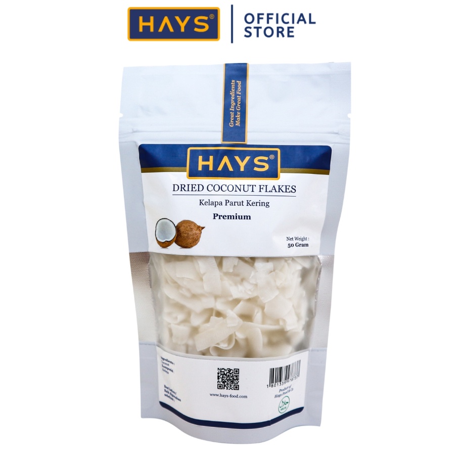 

TIPE EKE341 Kelapa Parut Kering / Dried Coconut Flakes (unsweetened) - HAYS