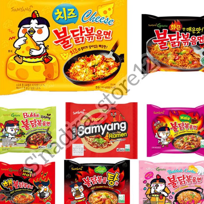 

KODE LUU927 PROMO SAMYANG Bludak cheeas ,carbonara,ori,nuklier.