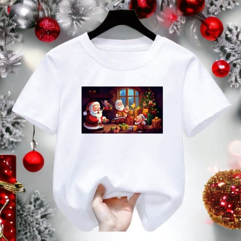 kaos anak-anak natal baju anak natal