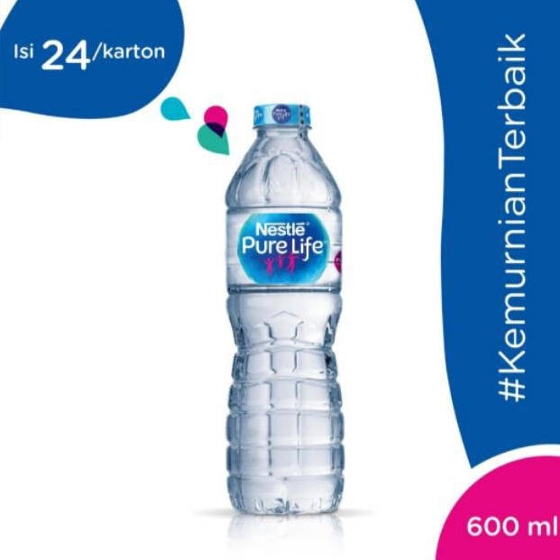 

DT8282 NESTLE PURE LIFE 600 ML PER DUS ISI 24 BOTOL/NESTLE AIR MINERAL ASLI 54