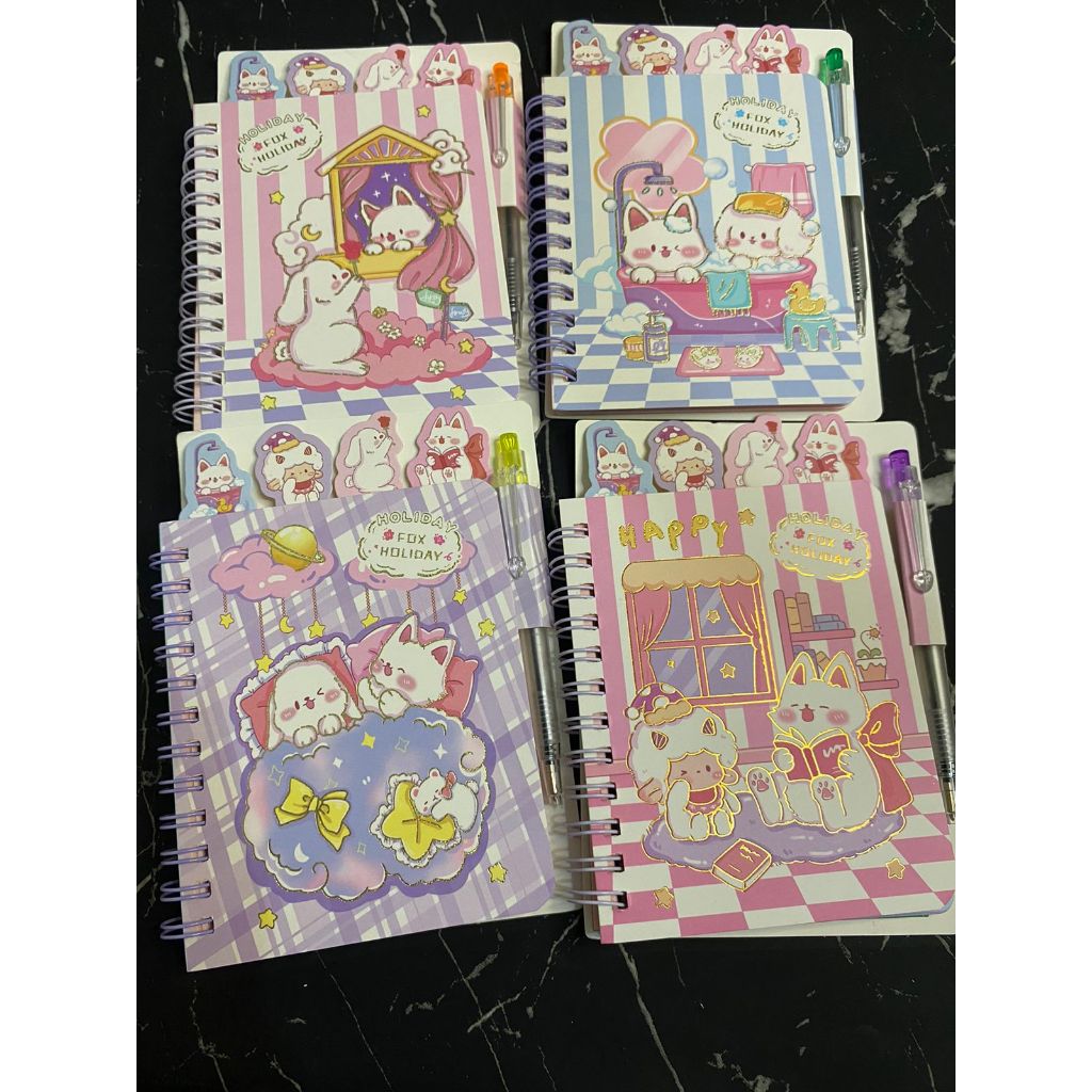 

BUKU MEMO KECIL NOTE BOOK MINI BUKU CATATAN KECIL KARAKTER KARTUN LUCU+PULPEN KECIL