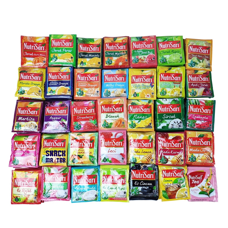 

44 Nutrisari Minuman Serbuk Aneka Rasa - Netto 10 bks 63