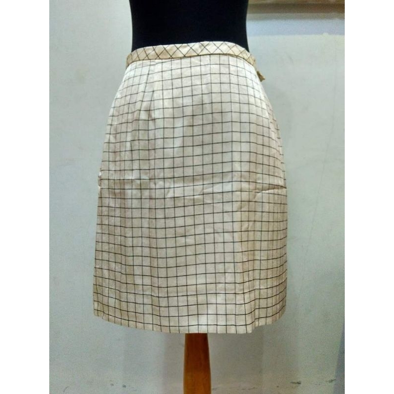 Rok Mini / Rok Pendek Motif Kotak Kotak Baru / Rok Kerja / Rok Casual